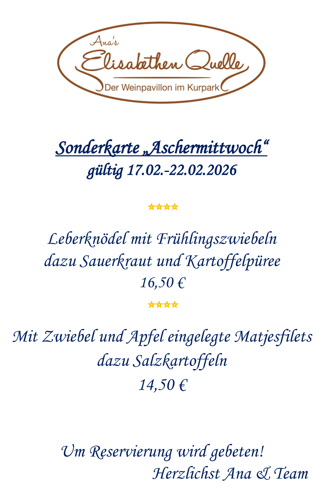 Leberknödel mit Frühlingszwiebeln dazu Sauerkraut und Kartoffelpüree, mit Zwiebel und Apfel eingelegte Matjesfilets dazu Salzkartoffeln