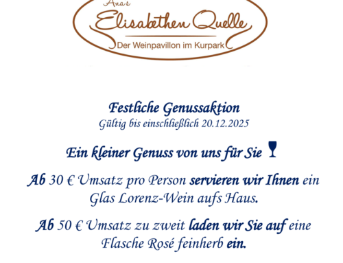 Festliche Genussaktion