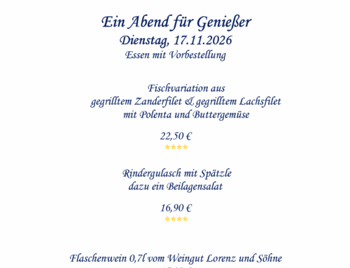 Ein Abend für Genießer
