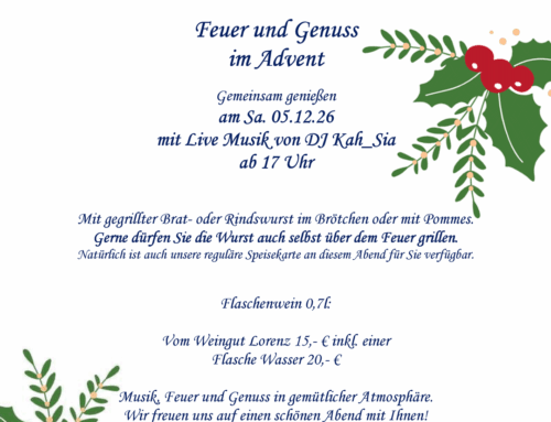 Feuer und Genuss im Advent