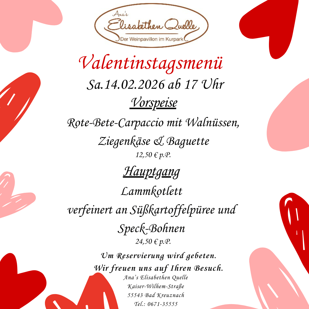 Rote-Bete-Carpaccio mit Walnüssen, Ziegenkäse & Baguette, Lammkotlett mit Süßkartoffelpüree & Speck-Bohnen